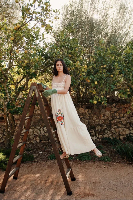 Louise Misha Marcelina Dress Off White