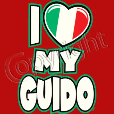 I Love my Guido T Shirt Elegant Silk Short Shirt