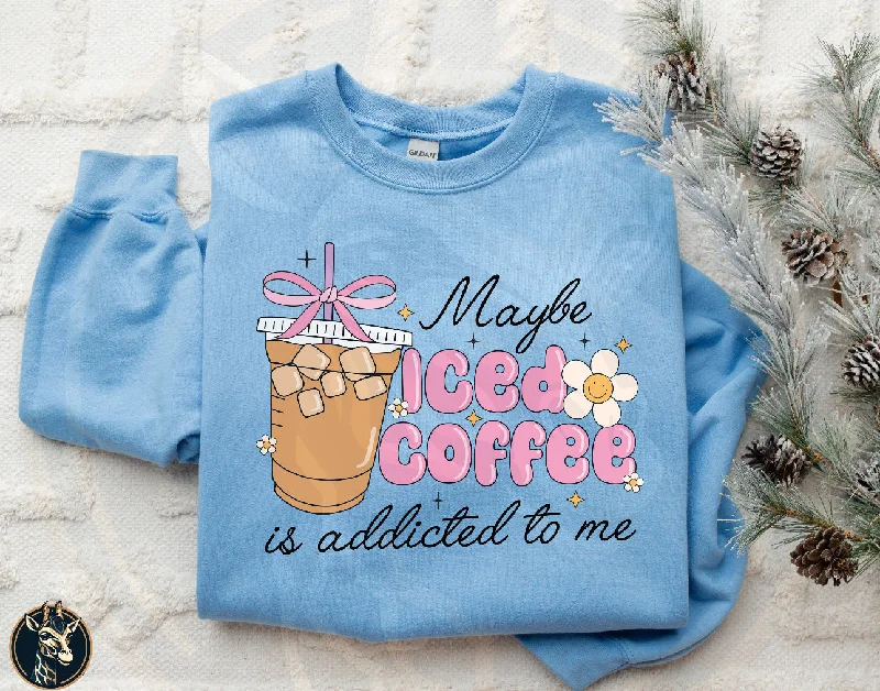 Iced Coffee Shirt Modern Short Sleeve Top