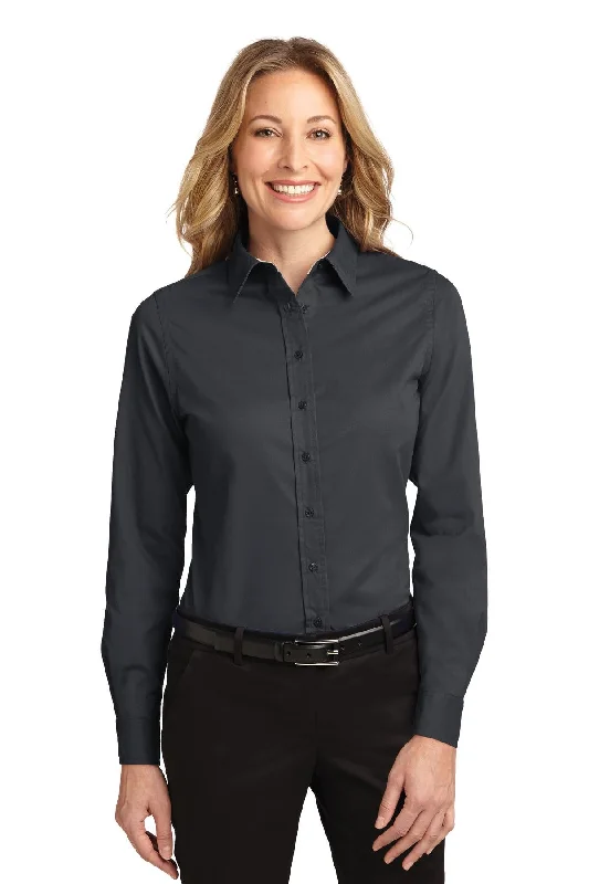 Port Authority® Ladies Long Sleeve Easy Care Shirt.  L608 Classic Button-Up Short Tee