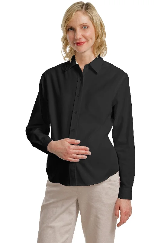 Port Authority® Maternity Long Sleeve Easy Care Shirt.  L608M Cozy Striped Short Sleeve