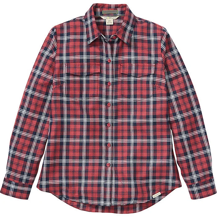 Women's Madison Midweight Flannel L/S Shirt | Exofficio Elegant Button-Down Short Shirt