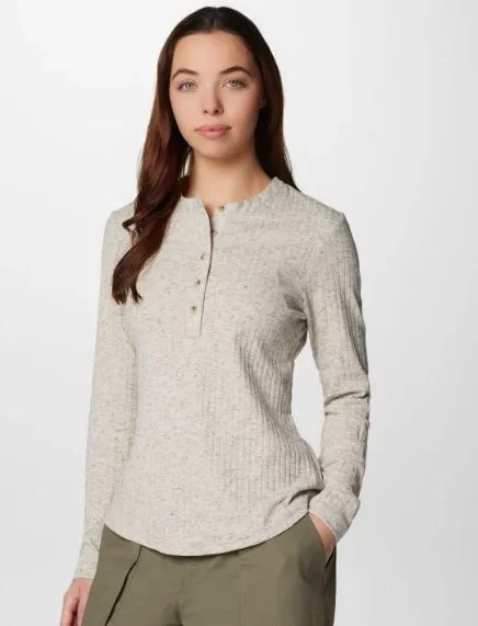 Women's Brea Falls Henley Long Sleeve Shirt | Columbia Stylish Short Sleeve Polo