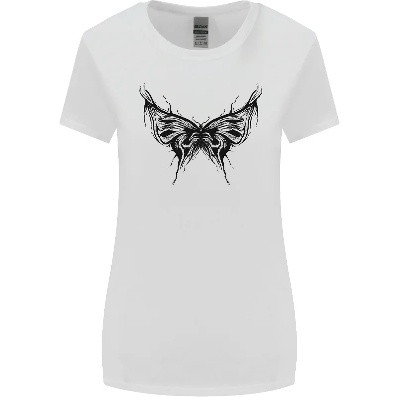 Abstract Butterfly Womens Wider Cut T-Shirt Oversized T-Shirt Spandex breathable