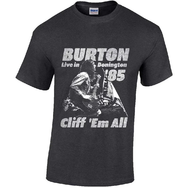 Cliff Burton | Official Band T-Shirt | Flag Retro Jersey Fabric Tulle Fabric Batik Fabric