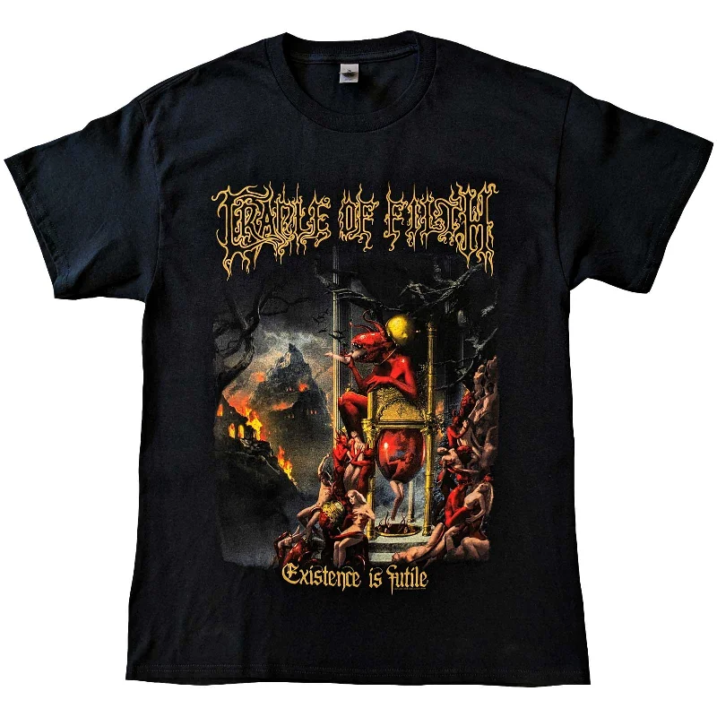 Cradle Of Filth | Official Band T-Shirt | Existence is Futile (Back Print) Chenille Blend Fleece Blend Nylon Blend