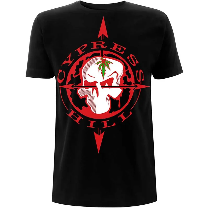 Cypress Hill | Official Band T-Shirt | Skull Compass Satin Blend Silk Blend Wool Blend