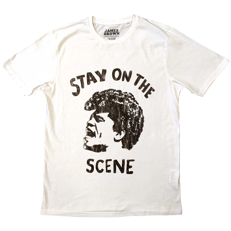 James Brown | Official Band T-Shirt | Stay On The Scene Polka Dot Checkered Tartan