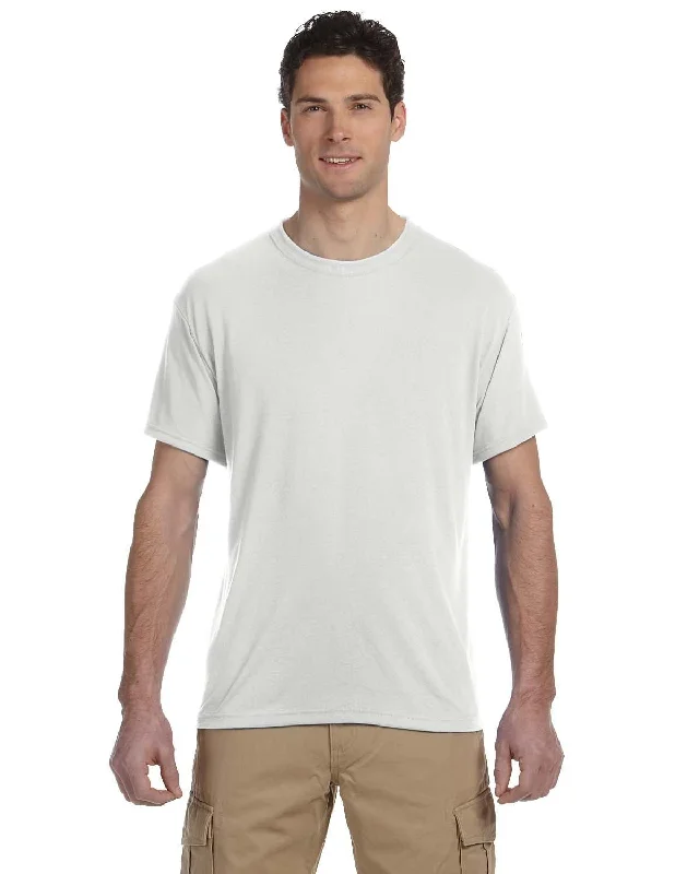 Jerzees 100% Polyester Crewneck T-Shirt | White Zippered Front Buttoned Front Snap Front