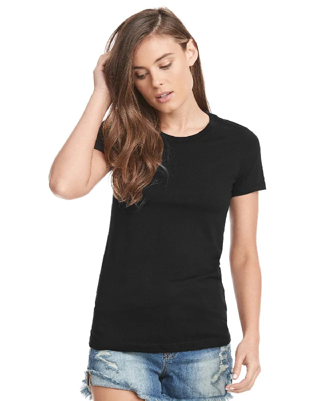 Next Level Ladies Boyfriend Tee | Black Spandex Blend Rayon Blend Denim Blend