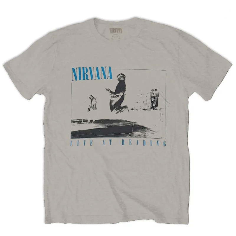 Nirvana | Official Band T-Shirt | Live at Reading Boxy Fit Fitted Loose