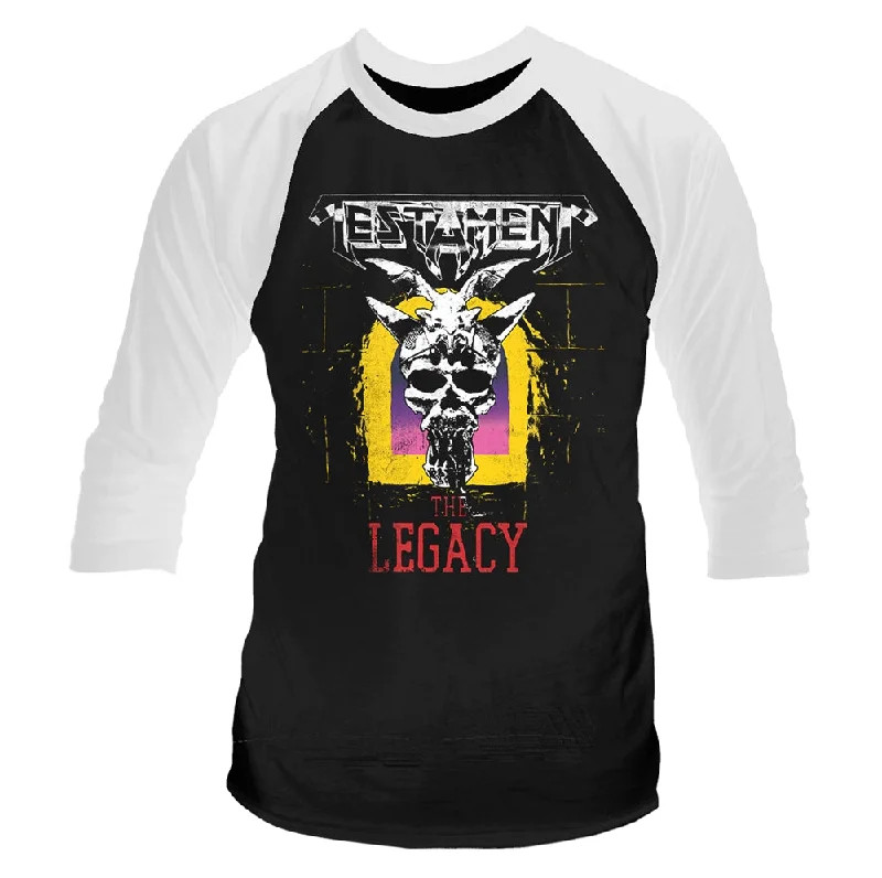 Testament Unisex Raglan T-shirt: The Legacy Striped Floral Plaid