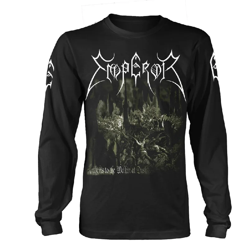 Emperor Unisex Long Sleeved T-shirt: Anthems 2014 (back print) Silk Blend Satin Velvet