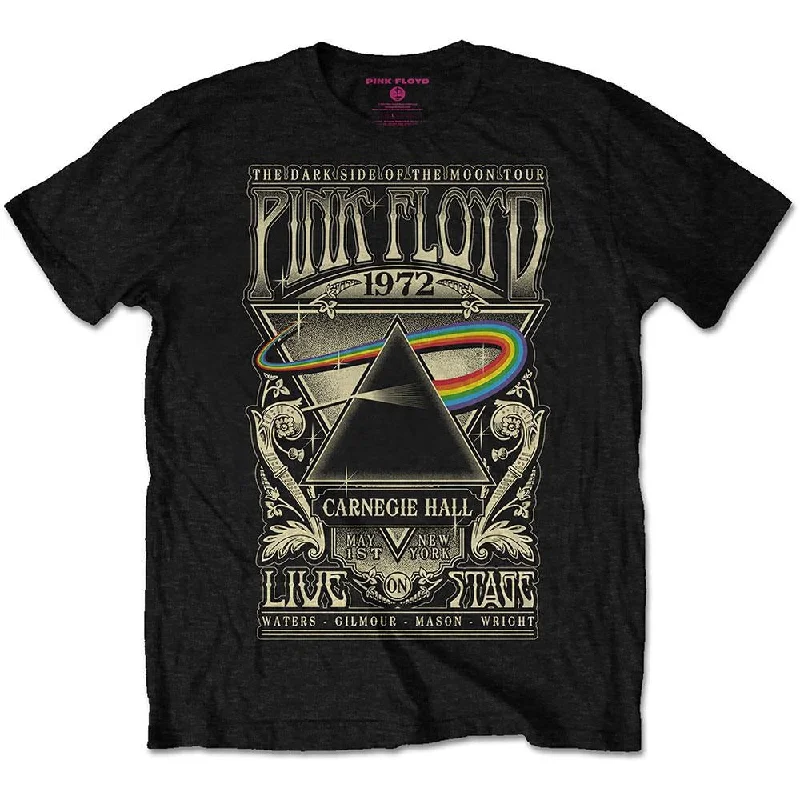 Pink Floyd Kids T-Shirt: Carnegie Hall Poster Solid Color Striped Floral