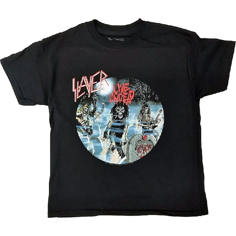 Slayer Kids T-Shirt: Live Undead Terry Blend Velvet Blend Canvas Blend