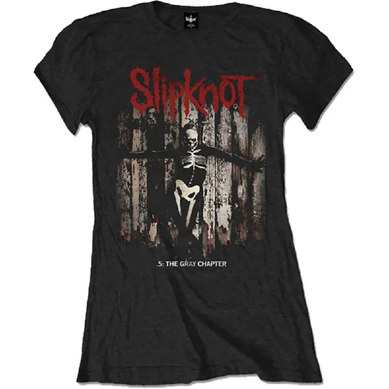 Slipknot Ladies T-Shirt: .5: The Gray Chapter Album Anti-Shrink Durable Soft