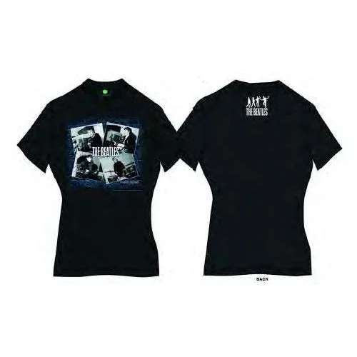 The Beatles Ladies Premium T-Shirt: The Beatles at the Cavern (Back Print) Welt Pockets Slit Pockets