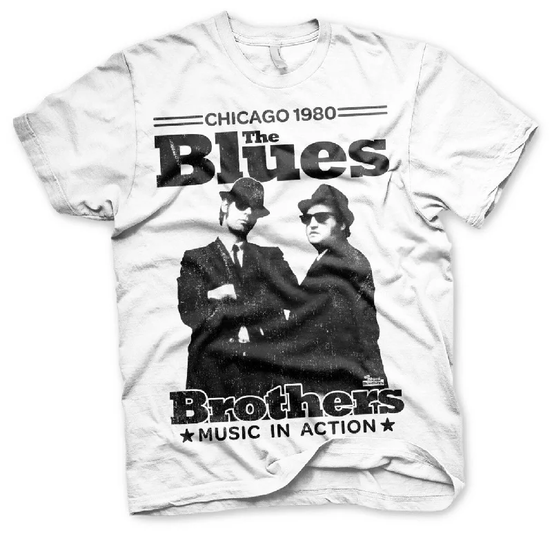 The Blues Brothers | Official Band T-Shirt | Chicago 1980 Polka Dot Checkered Tartan