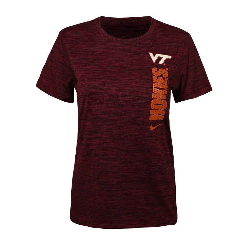 Virginia Tech Women's Team Issue Dri-FIT Velocity T-Shirt: Maroon by Nike Plaid T-Shirt Polka Dot Checkered