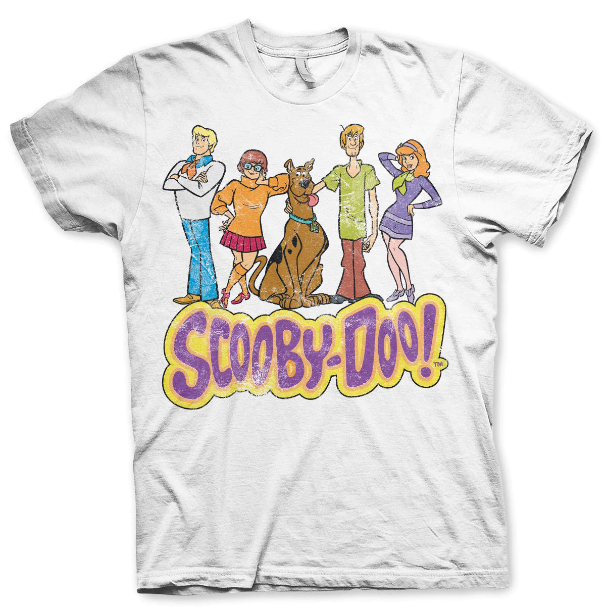 Scooby Doo | Official Band T-Shirt | Team Plaid T-Shirt Polka Dot Checkered