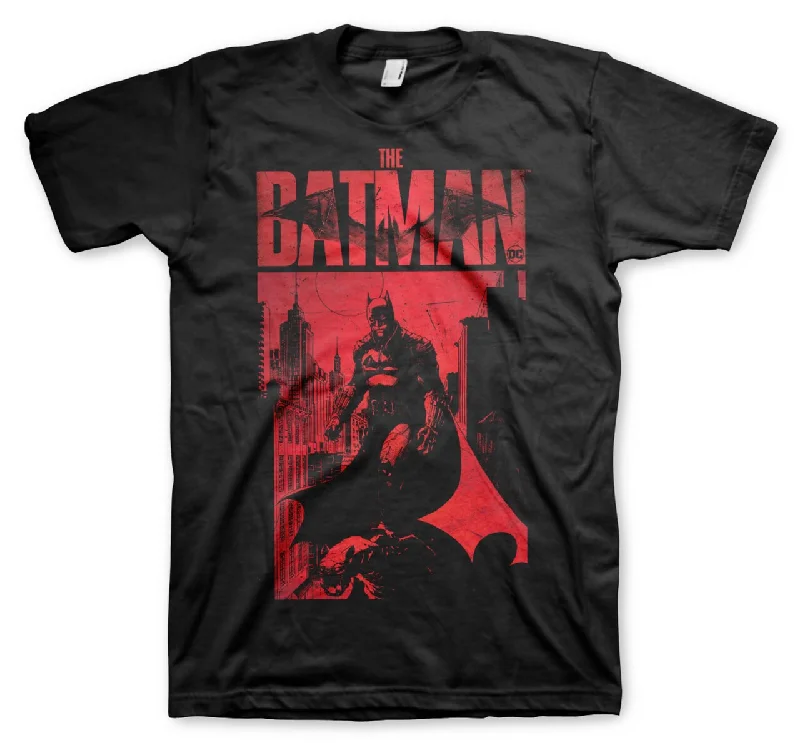 Batman | Official Band T-Shirt | Sketch City Graphic T-Shirt Round Neck Polyester