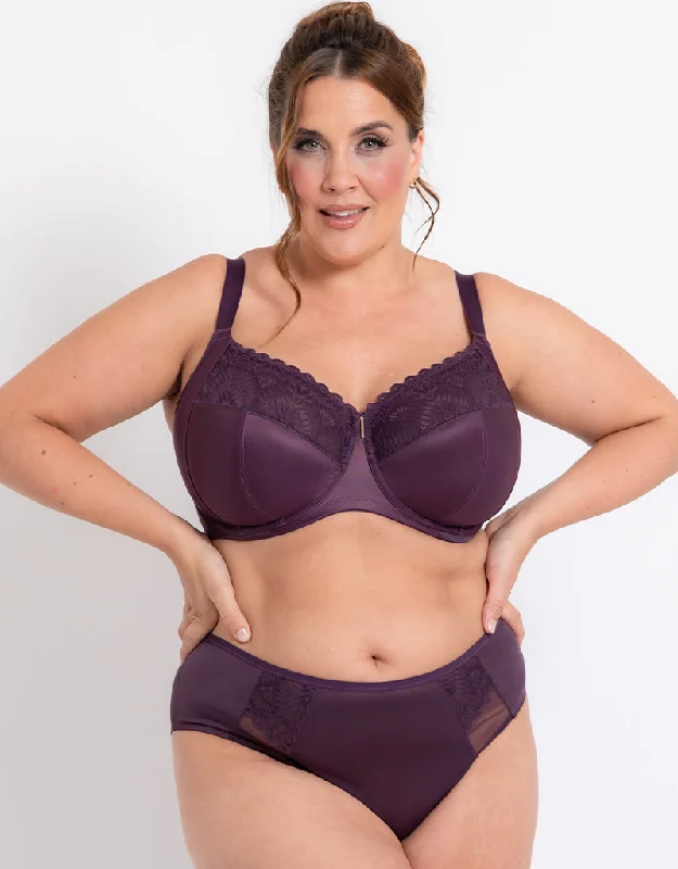 Adella Athena Full Cup Side Support Bra Plum Light Seamless Bra