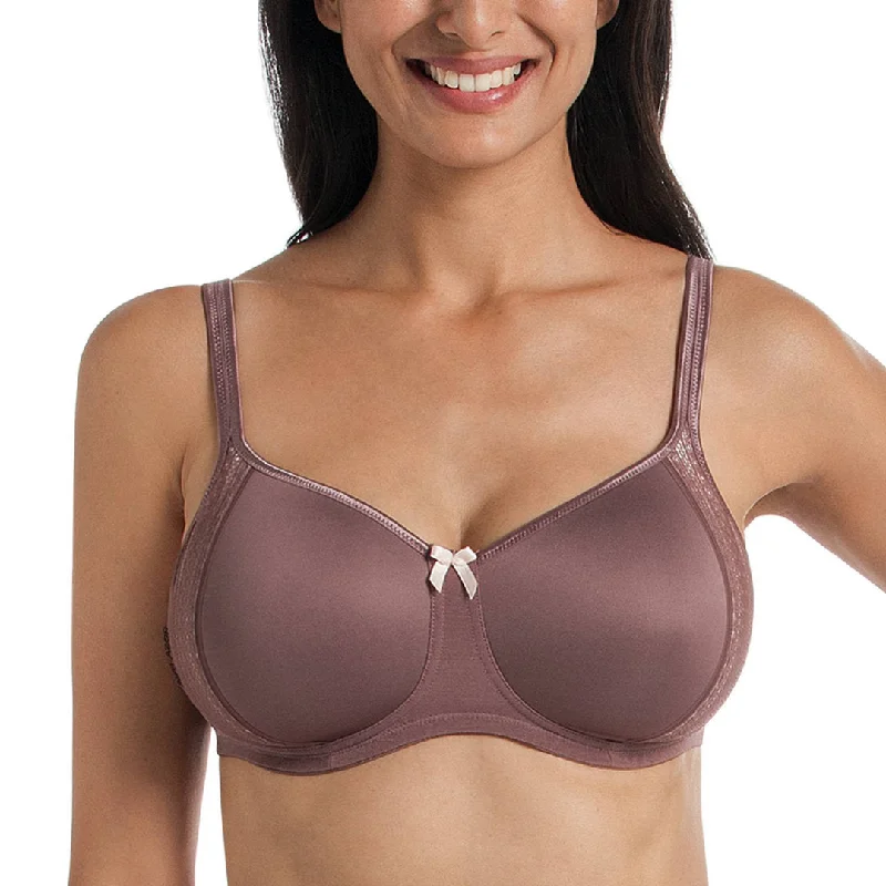 Anita Rosa Faia Fleur Bra With Padded Cups, Berry | Rosa Faia Fleur Bra Light Padded Bra