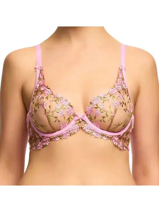 Chaming Pink Rosewyn Plunge Bra Smooth Fit Bra