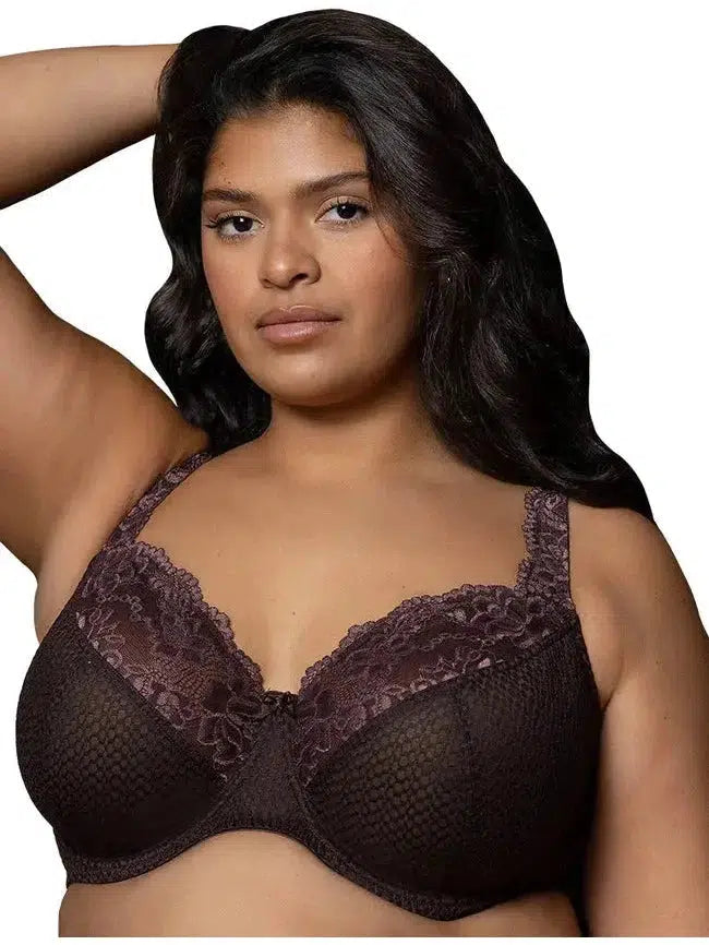 Chocolate Serena Lace Bra Sexy Underwire Bra