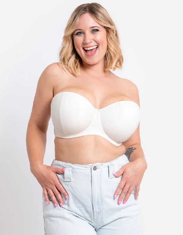 Curvy Kate Luxe Strapless Multiway Bra Pearl Ivory Full Coverage Bra