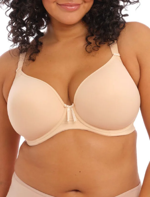 Elomi Bijou Underwire Banded Molded Bra, Sand | Sand Elomi Bijou Bras Soft Cotton Bra