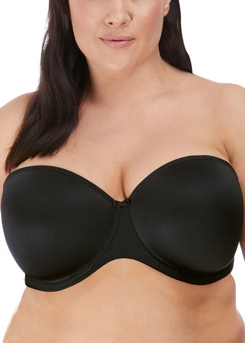 Elomi Smooth Uw Molded Strapless Bra, Black | Black Elomi Strapless Bra Soft Mesh Bra