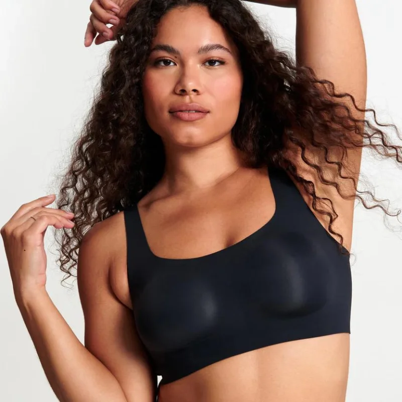 Evelyn & Bobbie Scoop Bra Black Sexy Mesh Bralette