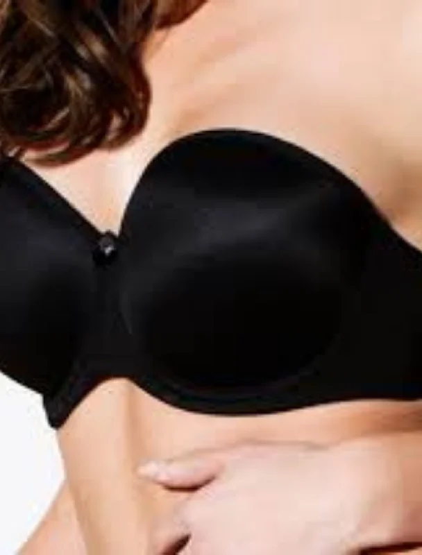 Fit Fully Yours Felicia Underwire Strapless Bra, Black Cozy Sleep Bra