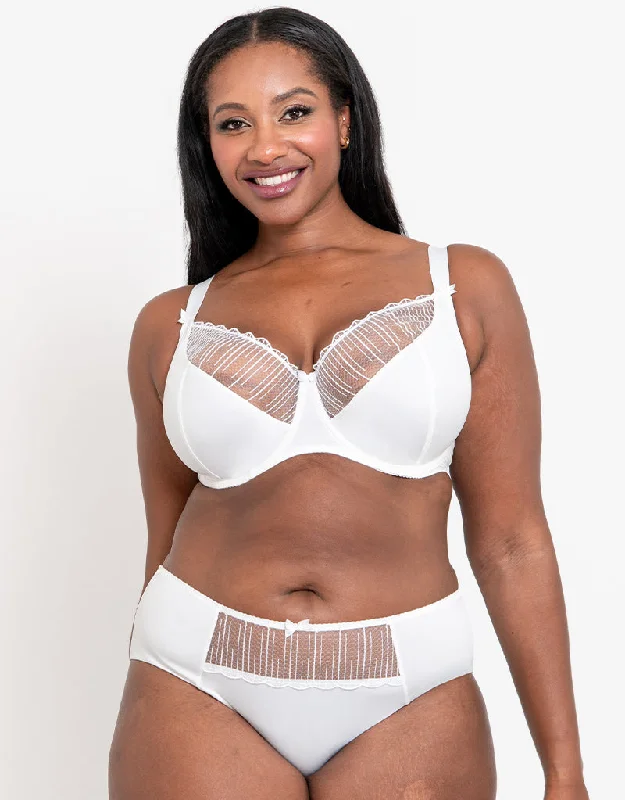 Flirtelle Riley Balcony Bra White Multi-Way Bra Design