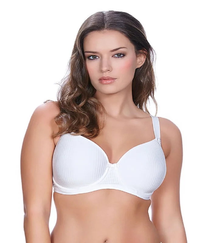 Freya Idol Underwire Molded Balcony Bra, White | White Freya Idol Bra Smooth Stretch Bra