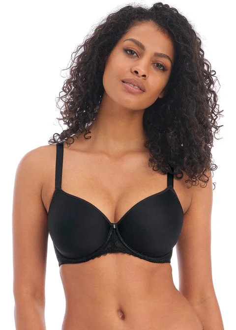 Freya Signature UW Molded Spacer Bra, Black Push-Up Bra Set