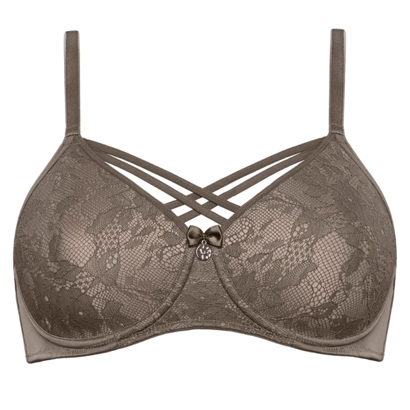 Marlies Dekkers Dame de Paris Mastectomy Bra Cappucino Brown Elegant Lace Bralette