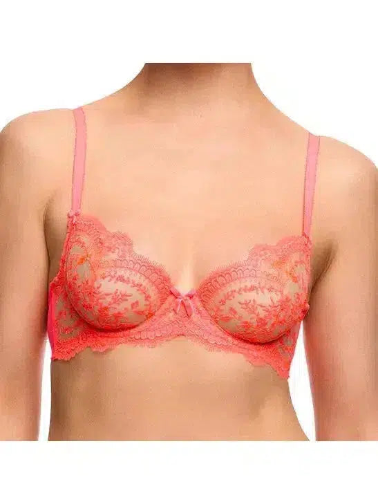 Neon Coral Severine Bra Adjustable Fit Bra