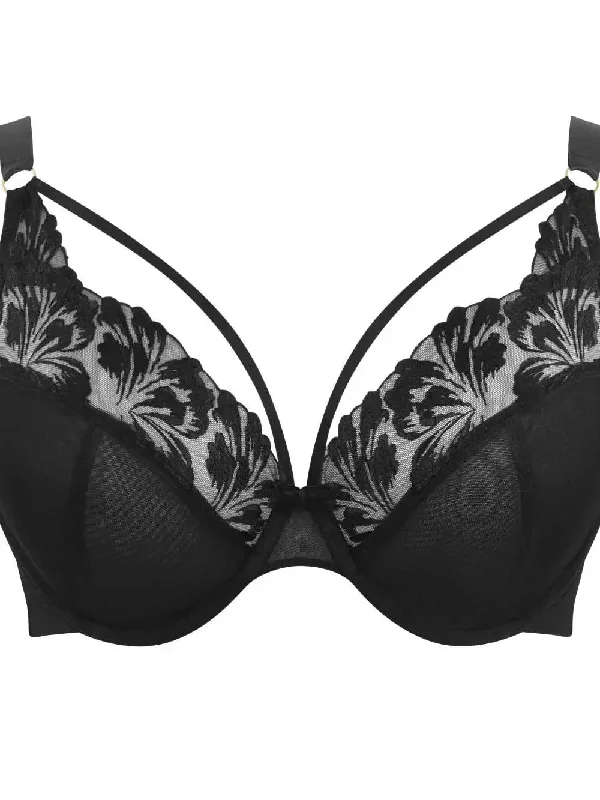 Panache Noir Jaida Plunge Bra Minimalist Wireless Bra