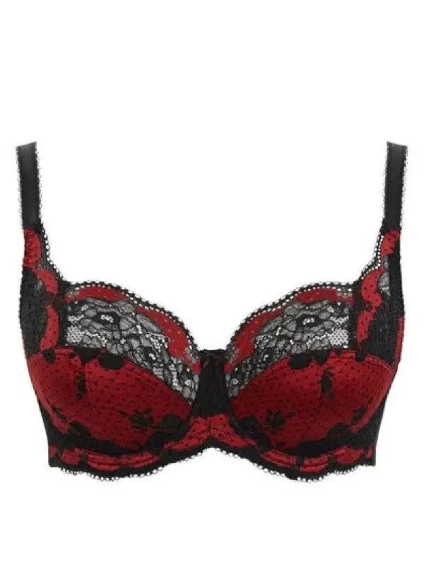 Panache Black Ruby Clara Full Cup Bra Comfortable Bralette Style