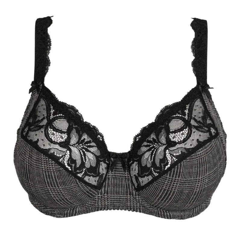 Prima Donna Madison Full Cup Bra Black Tailor Cozy Sleep Bra