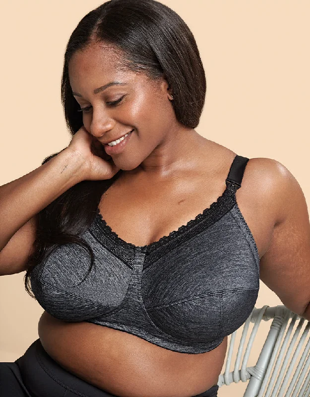 Royce Luna Nursing Bra Grey Marl Soft Cup Bra