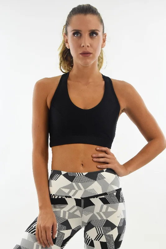 Urca Bra - Zig Zag Black Versatile Bralette Set