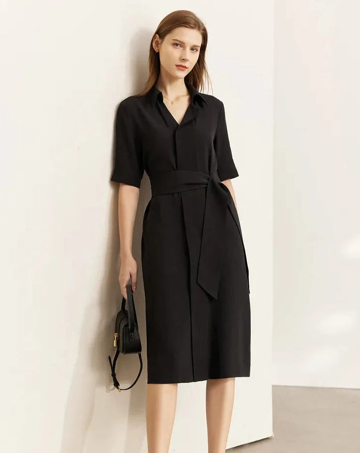 Minimalism Elegant Midi Dress Comfortable Denim Midi Dress