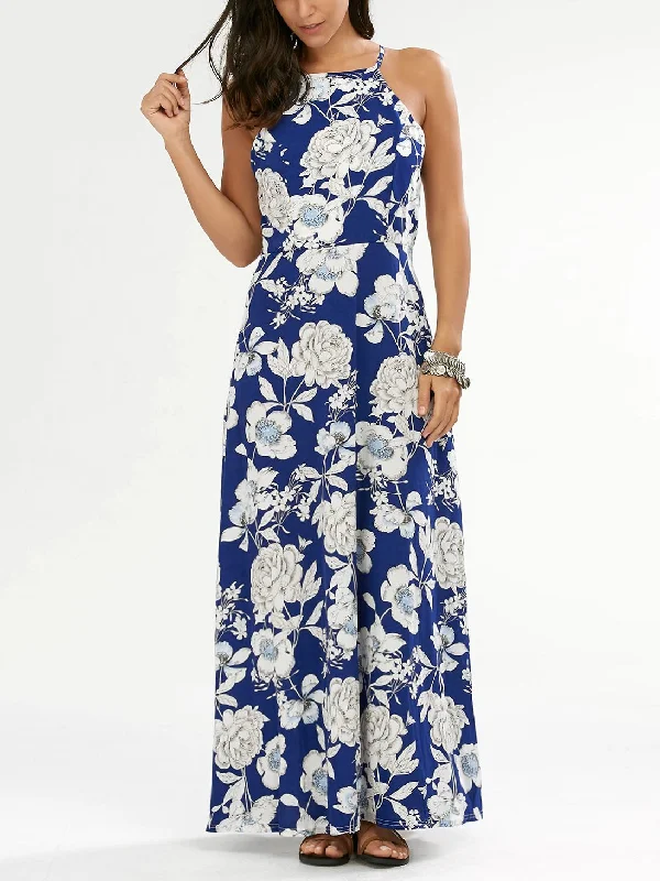 Sway Away Floral Print Maxi Dress Elegant Lace Maxi Dress