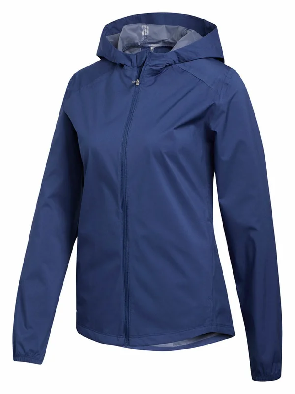 Adidas Womens Provisional Jacket - Navy Toggled Jacket Drawstring Jacket Belted Jacket