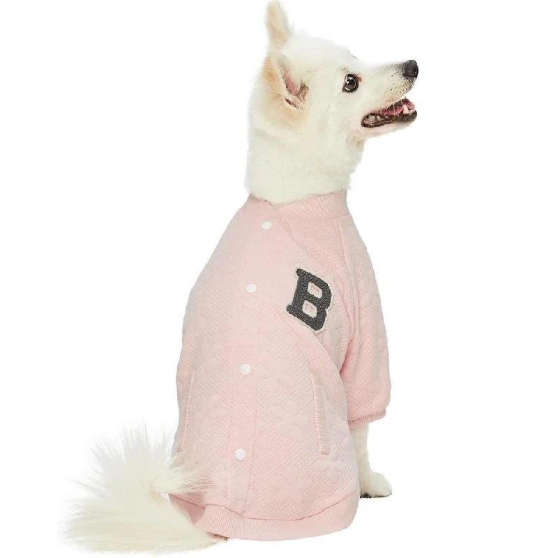 Baseball Fans Jacquard Dog Sweatshirt Hoodie with Logo Branding Identity