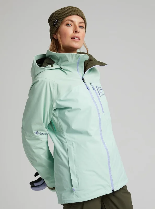 Burton [AK] Embark GORE-TEX Womens Jacket Faded Jade Knit Fabric Woven Fabric Fleece Fabric