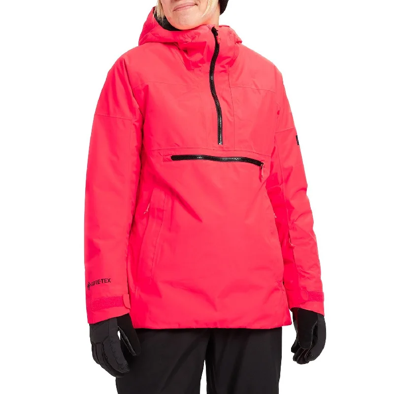 Burton Pillowline GORE-TEX Womens Anorak Jacket Potent Pink Herringbone Jacket Houndstooth Jacket Plaid Jacket